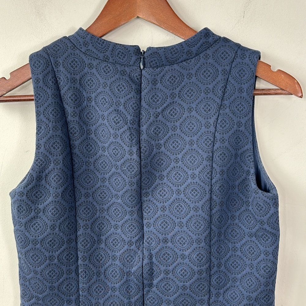 Loft Navy Blue Subtle Quilted Pattern Lined Moder… - image 4